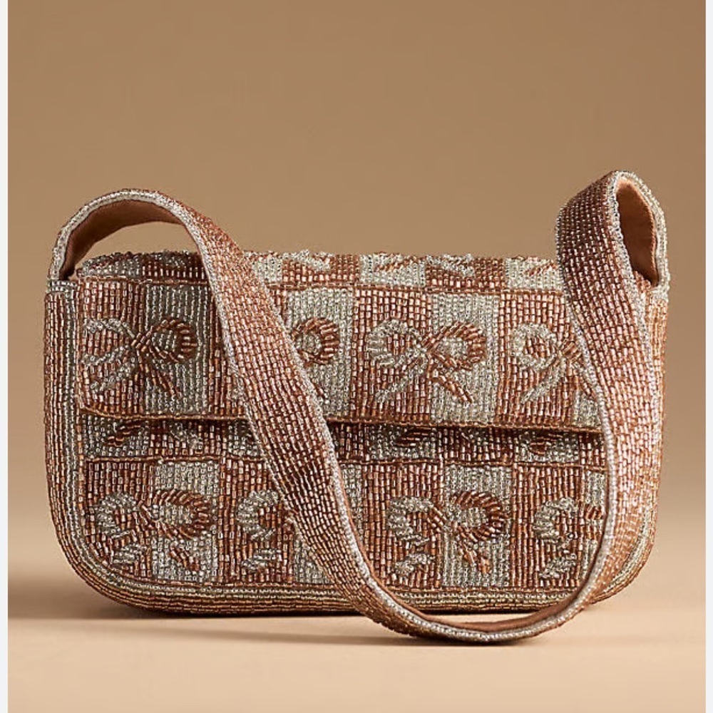 Anthropologie The Fiona Beaded Bag: Icon Edition - Spade